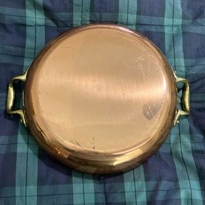 Copper Italian gratin pan 9.5” round